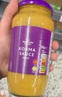 Mängden socker i Korma cooking sauce