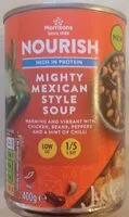 Mängden socker i Mighty Mexican style soup