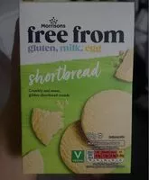 Mängden socker i Free from gluten,milk,egg shortbread