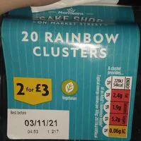 Mängden socker i Rainbow clusters