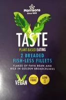 Mängden socker i Breaded fish less fillets