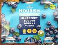 Mängden socker i Nourish Blueberry yogurt drinks