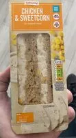Mängden socker i Chicken & sweetcorn sandwich