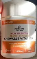 Mängden socker i High strength chewable Vitamin C
