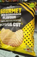 Mängden socker i Gourmet cheeseburger crisps