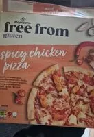 Mängden socker i Free from gluten spicy chicken pizza