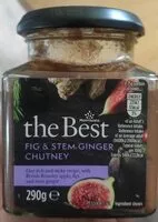 Mängden socker i Fig and stem ginger chutney