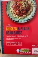 Mängden socker i Chicken and black bean sauce with egg fried rice