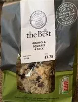 Mängden socker i Granola Squares 4 pack