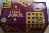 Mängden socker i Hash brown waffles