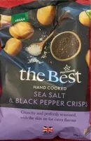 Mängden socker i Sea salt & black pepper crisps