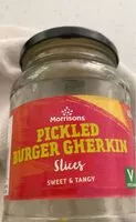 Mängden socker i Pickled Burger Gherkin