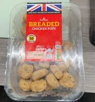 Mängden socker i Breaded Chicken Pops