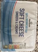 Mängden socker i Soft cheese smooth and creamy 50% reduced fat