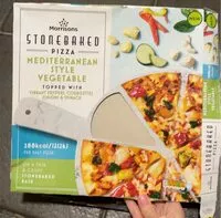 Mängden socker i Mediterranean style vegetable pizza