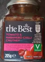 Mängden socker i Morrisons the best tomato and habanero chilli chutney