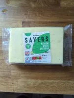 Mängden socker i Savers Medium White Cheddar
