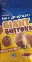 Mängden socker i Milk chocolate giant buttons caramel filled