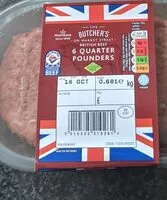 Mängden socker i 6 quarter pounders