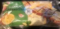 Mängden socker i 2 Garlic Baguettes