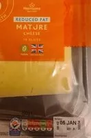 Mängden socker i Reduced fat mature cheese