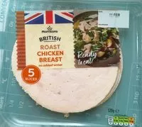 Mängden socker i British roast chicken breast