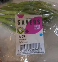 Mängden socker i Savers Green Beans
