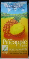 Mängden socker i 100% pire pineapple juice