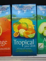 Mängden socker i Sunpride Tropical Juice Drink 1 Litre