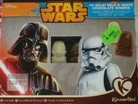 Mängden socker i Disney Star Wars Miniatures en chocolat blanc et au lait