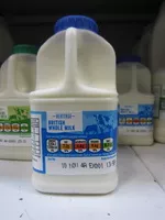 Mängden socker i British whole milk