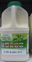 Mängden socker i british semi skimmed milk