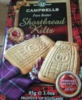 Mängden socker i Campbells Pure Butter Shortbread Kilts