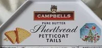 Mängden socker i Pure butter shortbread petticoat tails