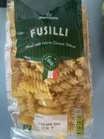 Mängden socker i Fusilli