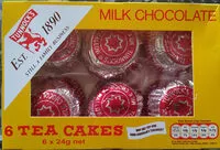 Mängden socker i Tunnock's Milk Chocolate Tea Cakes 6 x