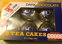 Mängden socker i 6 Dark Chocolate Tea Cakes
