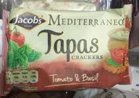 Mängden socker i Mediterraneo Tomato and basil Tapas crackers