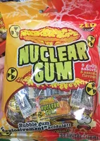 Mängden socker i Nuclear Gum