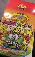 Mängden socker i Mega sour gum