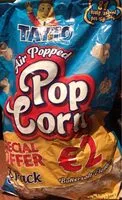 Mängden socker i TAYTO Air Popped Pop Corn