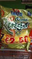 Mängden socker i Tayto onion rings 7pkt