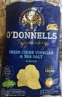Mängden socker i O donneles crisps salt and vinegar
