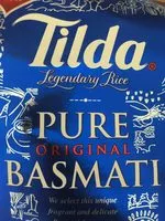 Mängden socker i Riz Basmati 01 KG TILDA