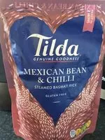 Mängden socker i Mexican bean and chilly steamed basmati rice