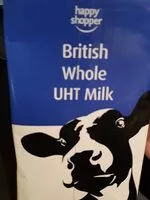 Mängden socker i British whole UHT milk