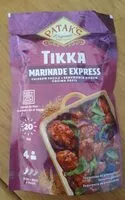Mängden socker i Marinade Express Tikkia