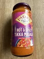 Mängden socker i indian style cooking sauce Hot & Spicy Tikka Masala