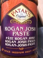 Mängden socker i Rogan Josh curry paste