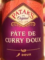 Mängden socker i Pâte de curry doux